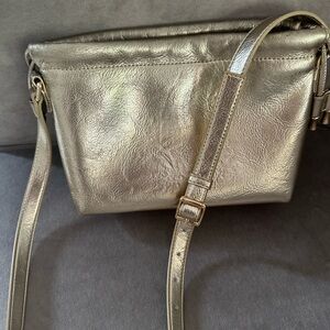 APC gold crossbody with adjustable strap